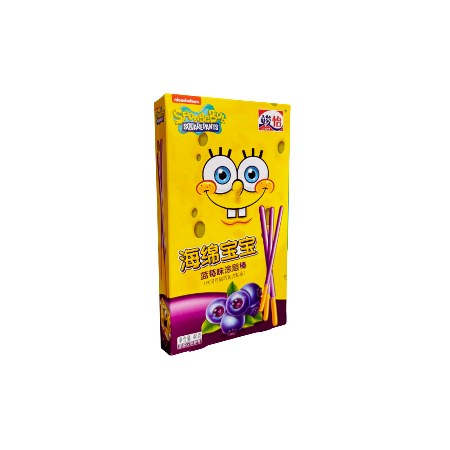 Junyi Spongebob Stick Blueberry Asia 48g